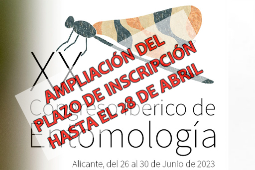 Ampliación del plazo de inscripción al XX Congreso Ibérico de Entomología
